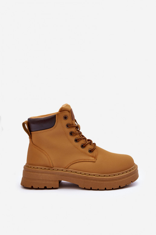 jalanõud Naiste poolsaapad voodriga pruunid värvi Corbin