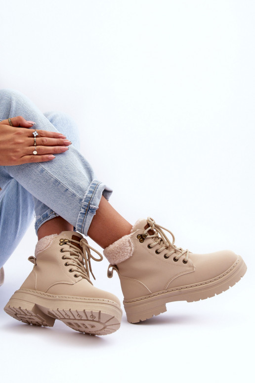 jalanõud soojad saapad Elevandiluu värvi Jette