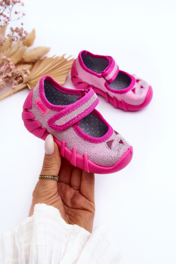 Sussid/baleriinijalatsid läikiv Befado 109P235 Tumeroosad värvi 2