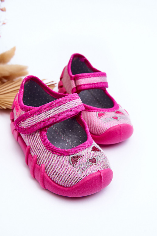 Sussid/baleriinijalatsid läikiv Befado 109P235 Tumeroosad värvi