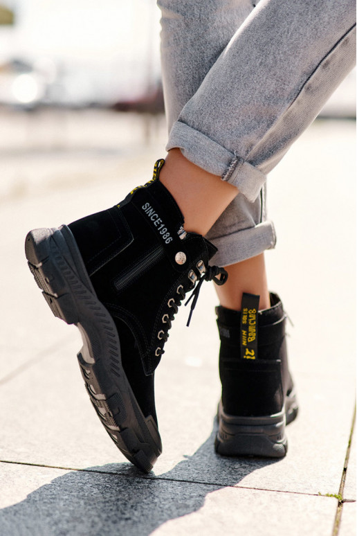 voodriga seemisnakhsed Naiste poolsaapad Must Jailina