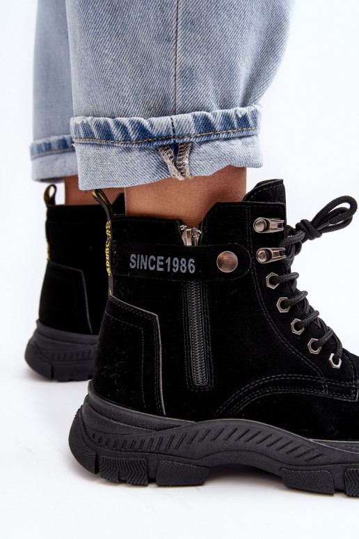 voodriga seemisnakhsed Naiste poolsaapad Must Jailina