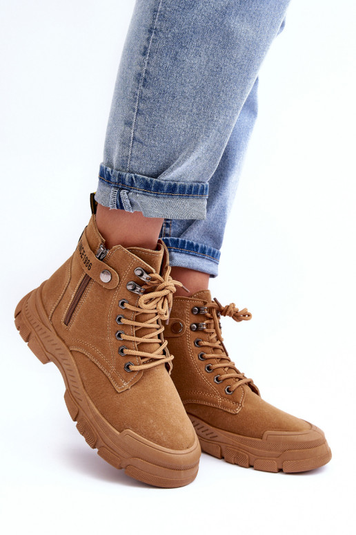 voodriga seemisnakhsed Naiste poolsaapad pruunid värvi Jailina