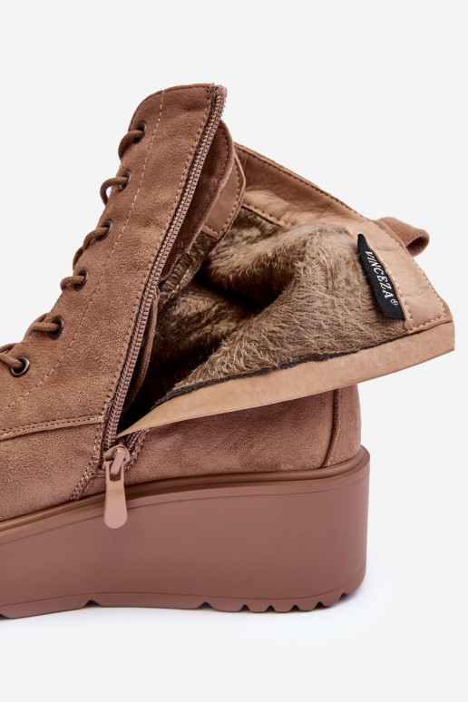 Seemisnahast kingad säärsaapad beeži värvi Lavica