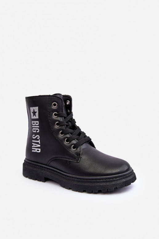 Naiste poolsaapad Laste jalanõud voodriga Big Star MM374152 mustad Naiste poolsaapad Laste jalanõud voodriga Big Star MM374152 mustad