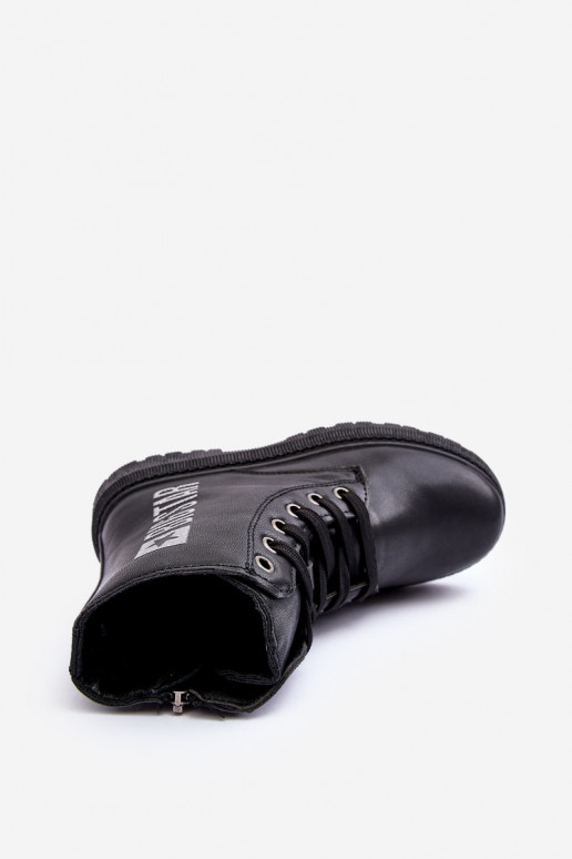 Naiste poolsaapad Laste jalanõud voodriga Big Star MM374152 mustad Naiste poolsaapad Laste jalanõud voodriga Big Star MM374152 mustad