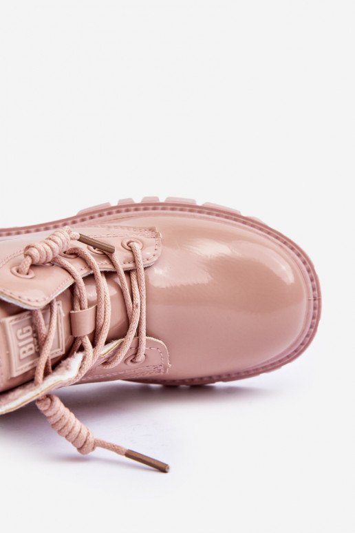 voodriga Laque Naiste poolsaapad Laste jalanõud Big Star MM374144 Tumeroosad värvi