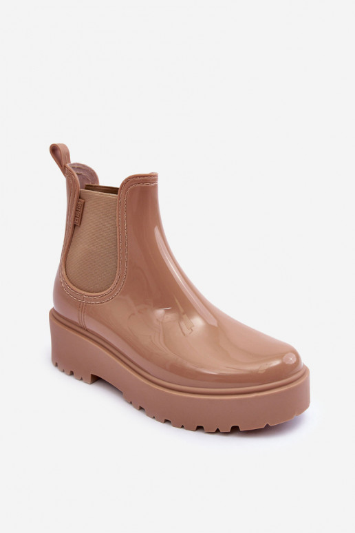 Laque Kummikud Naiste poolsaapad platvormiga Big Star MM274396 beeži värvi