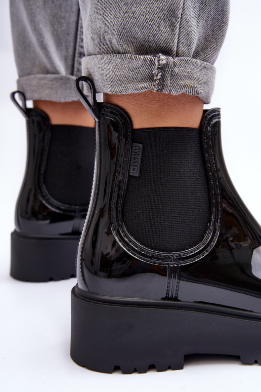 Laque Kummikud Naiste poolsaapad platvormiga Big Star MM274395 mustad