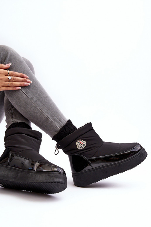 nööpidega lumesaapad platvormiga mustad Gattea