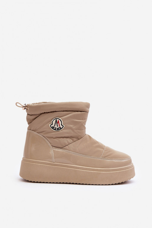 nööpidega lumesaapad platvormiga beeži värvi Gattea