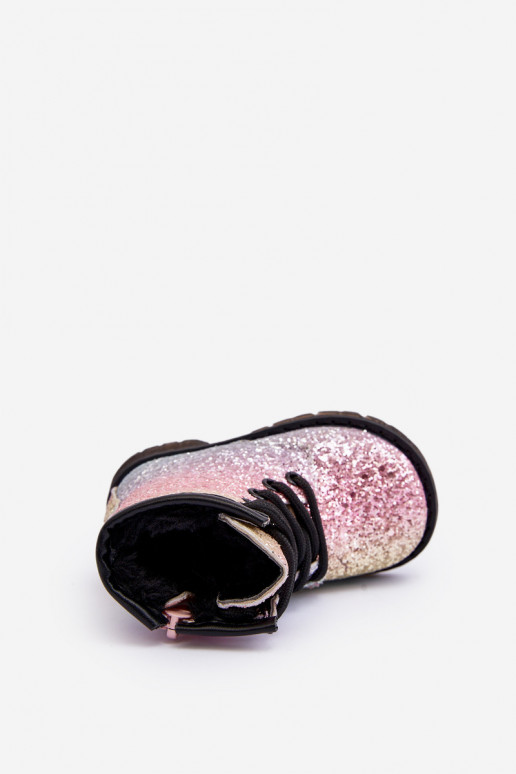 Laste jalanõud Läikivad Naiste poolsaapad voodriga tõmblukuga Mitmevärvilised Saussa Laste jalanõud Läikivad Naiste poolsaapad voodriga tõmblukuga Mitmevärvilised Saussa