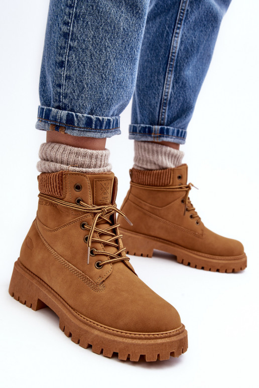 Soojad naiste saapad pruunid värvi Cross Jeans MM2R4011C Soojad naiste saapad pruunid värvi Cross Jeans MM2R4011C