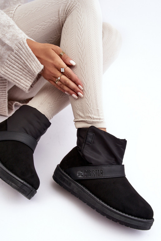 nööpidega lumesaapad voodriga platvormiga mustad Big Star MM274151