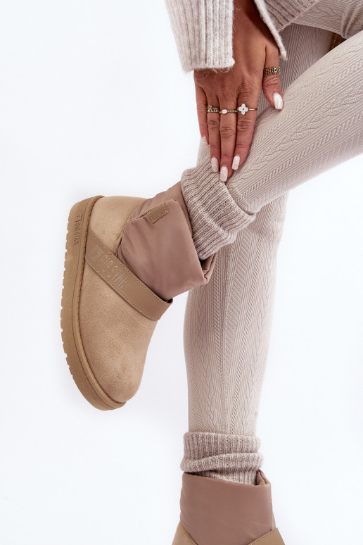 nööpidega lumesaapad voodriga platvormiga beeži värvi Big Star MM274152