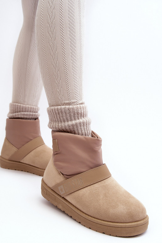 nööpidega lumesaapad voodriga platvormiga beeži värvi Big Star MM274152