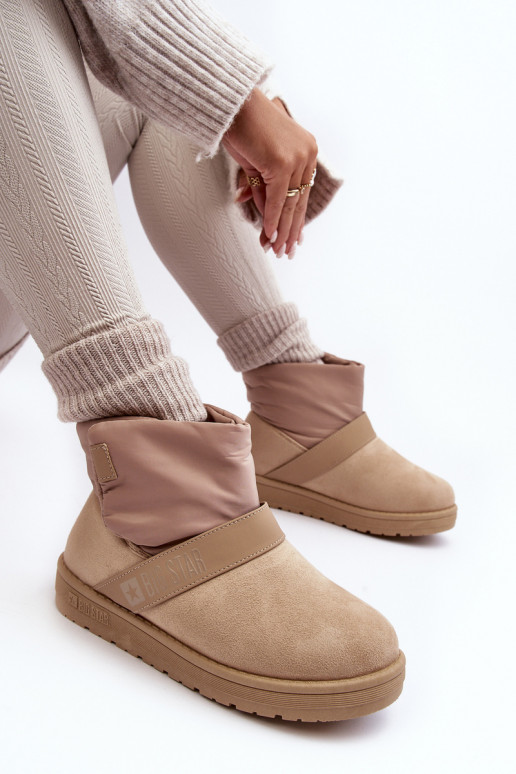 nööpidega lumesaapad voodriga platvormiga beeži värvi Big Star MM274152