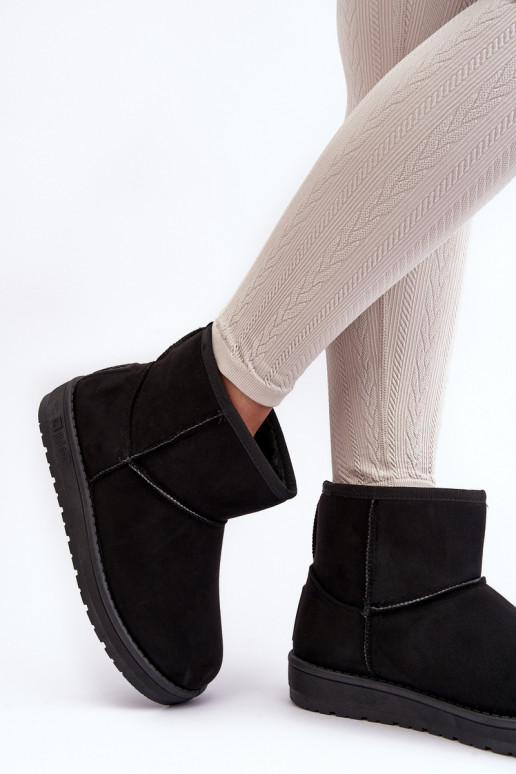 Nööpidega lumesaapad karusnahaga mustad Big Star MM274158