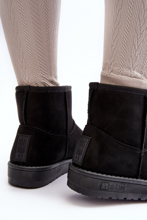 Nööpidega lumesaapad karusnahaga mustad Big Star MM274158