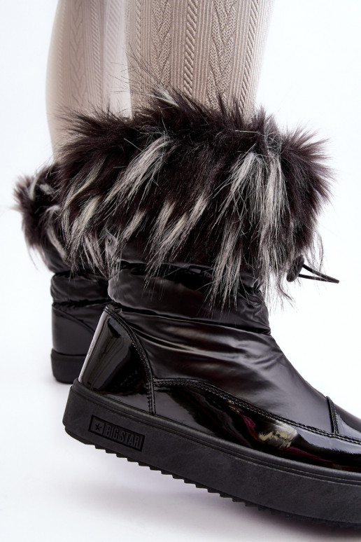 nööpidega lumesaapad karusnahaga mustad Big Star MM274379