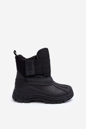 Nööpidega lumesaapad krõpsudega kinnitatav voodriga mustad Big Star MM374122 2