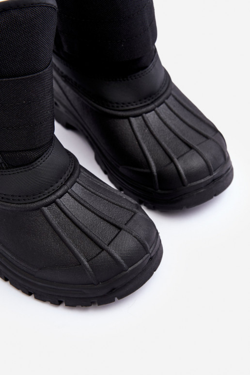 Nööpidega lumesaapad krõpsudega kinnitatav voodriga mustad Big Star MM374122 Nööpidega lumesaapad krõpsudega kinnitatav voodriga mustad Big Star MM374122