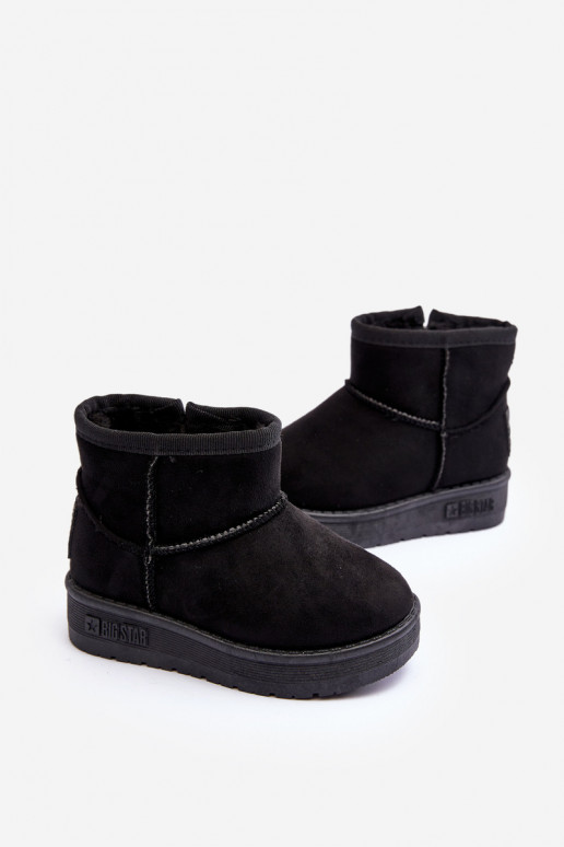 Nööpidega lumesaapad voodriga tõmblukuga mustad Big Star MM374100 Nööpidega lumesaapad voodriga tõmblukuga mustad Big Star MM374100