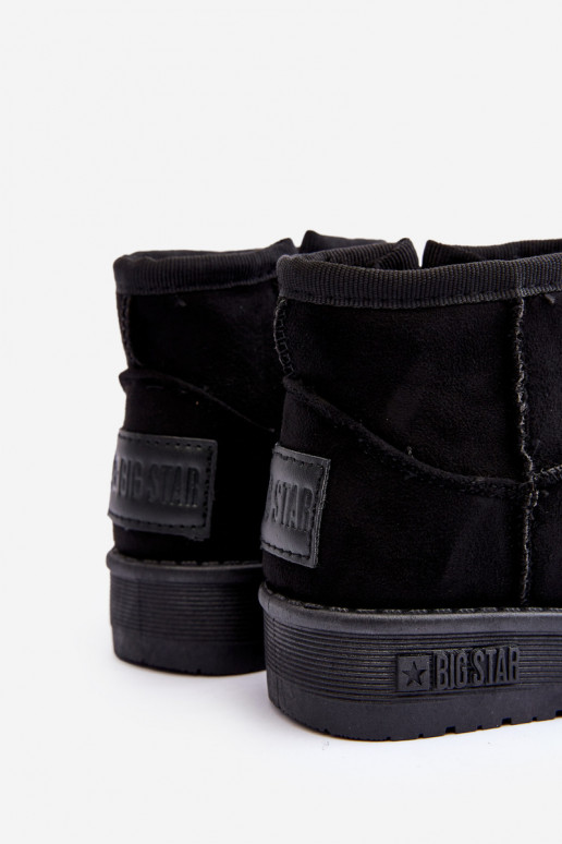 Nööpidega lumesaapad voodriga tõmblukuga mustad Big Star MM374100 Nööpidega lumesaapad voodriga tõmblukuga mustad Big Star MM374100