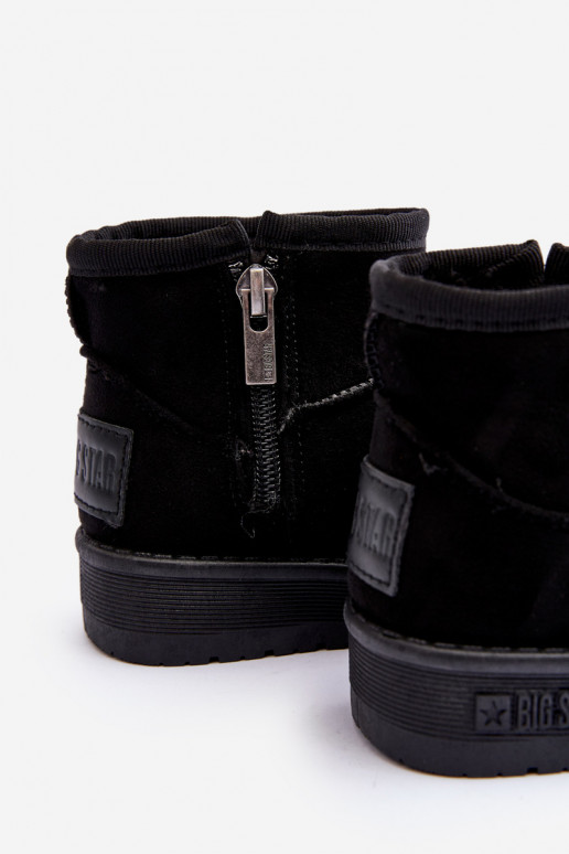 Nööpidega lumesaapad voodriga tõmblukuga mustad Big Star MM374100 Nööpidega lumesaapad voodriga tõmblukuga mustad Big Star MM374100