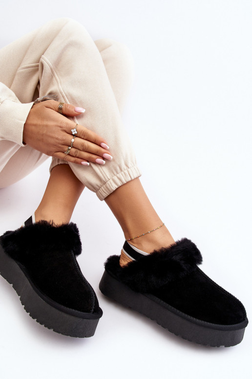 Plätud platvormiga karusnahaga mustad Sophienne Plätud platvormiga karusnahaga mustad Sophienne