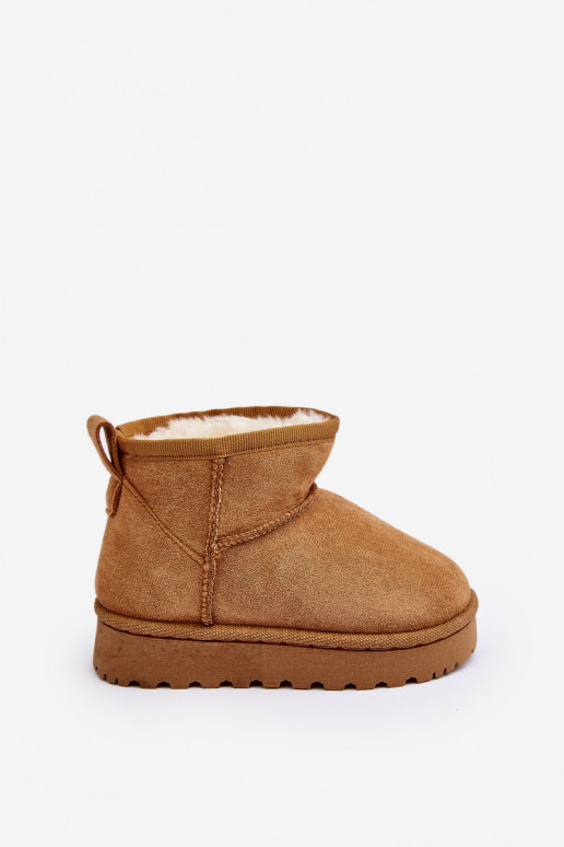 Nööpidega lumesaapad Naiste poolsaapad voodriga pruunid värvi Nallita Nööpidega lumesaapad Naiste poolsaapad voodriga pruunid värvi Nallita