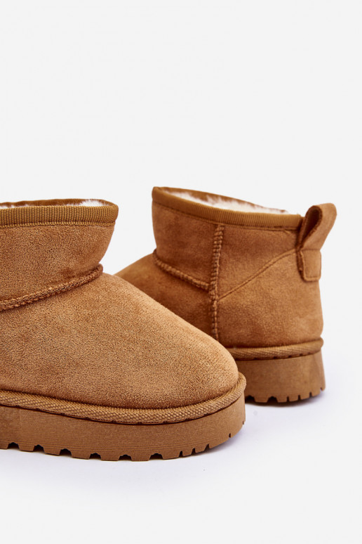 Nööpidega lumesaapad Naiste poolsaapad voodriga pruunid värvi Nallita Nööpidega lumesaapad Naiste poolsaapad voodriga pruunid värvi Nallita