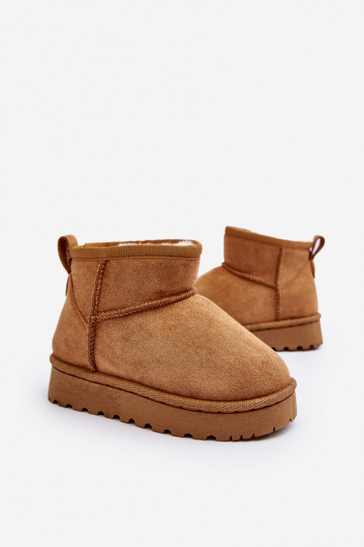 Nööpidega lumesaapad Naiste poolsaapad voodriga pruunid värvi Nallita Nööpidega lumesaapad Naiste poolsaapad voodriga pruunid värvi Nallita