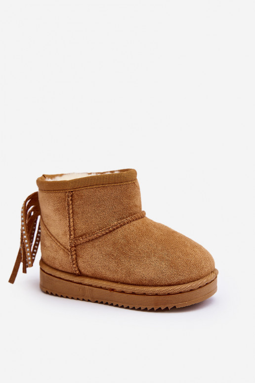 Laste talvesaapad narmastega pruunid värvi Mikyla Laste talvesaapad narmastega pruunid värvi Mikyla