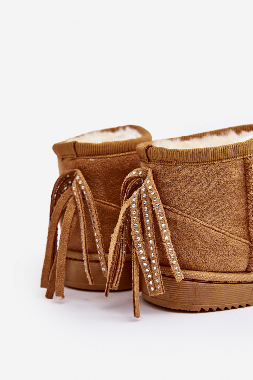 Laste talvesaapad narmastega pruunid värvi Mikyla Laste talvesaapad narmastega pruunid värvi Mikyla