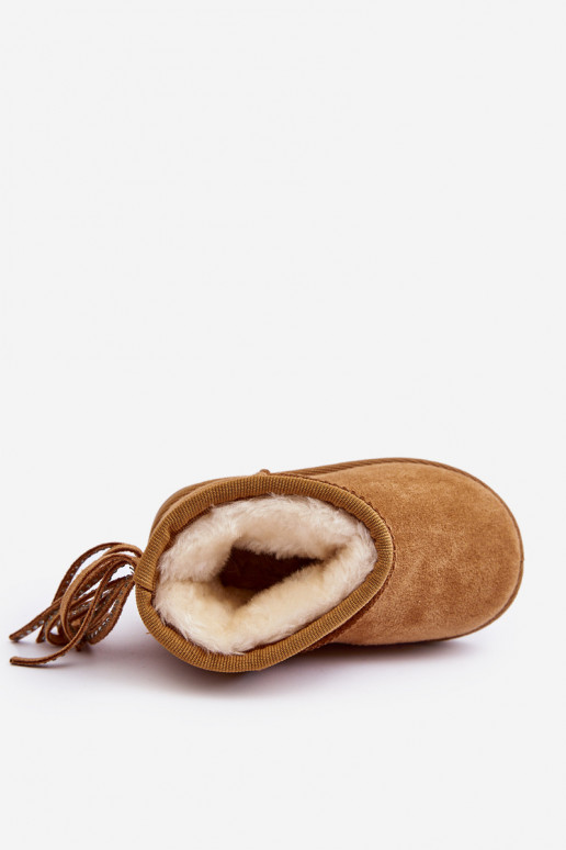 Laste talvesaapad narmastega pruunid värvi Mikyla Laste talvesaapad narmastega pruunid värvi Mikyla