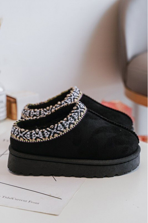 Plätud Laste jalanõud voodriga mustad Olivane Plätud Laste jalanõud voodriga mustad Olivane