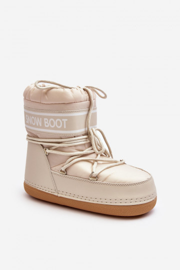 Nööritavad talvesaapad beeži värvi Soia