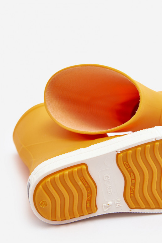 Laste kummist jalanõud Wave Gokids 979 kollast värvi