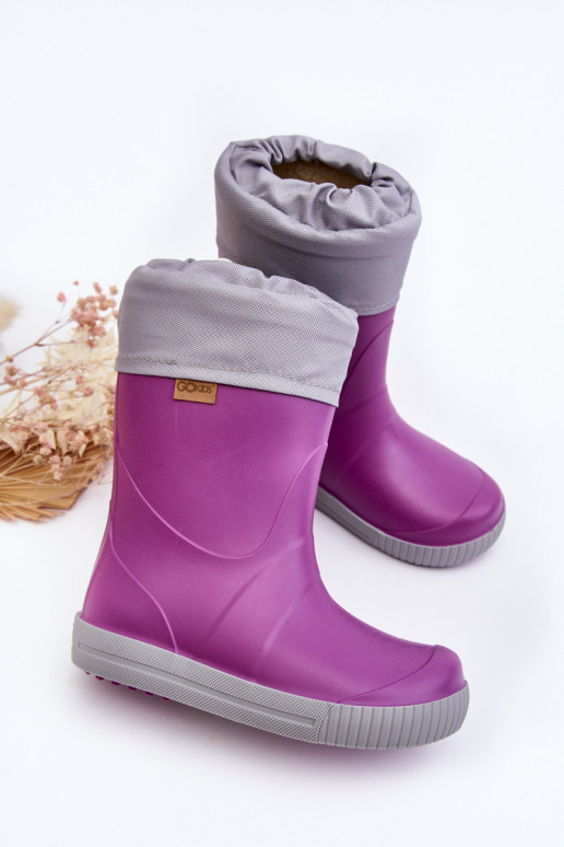 Soojendusega laste kummikud Snow Wave Gokids 981 Purple