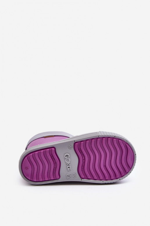 Soojendusega laste kummikud Snow Wave Gokids 981 Purple