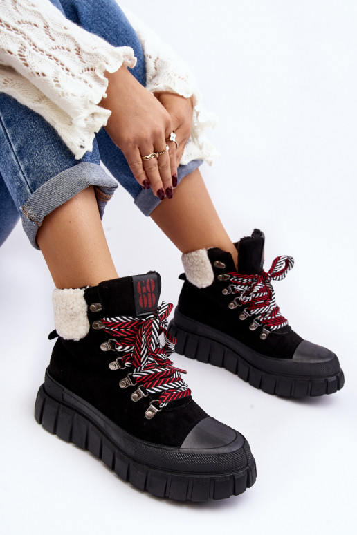 voodriga Naiste poolsaapad jalanõud mustad Ralotta