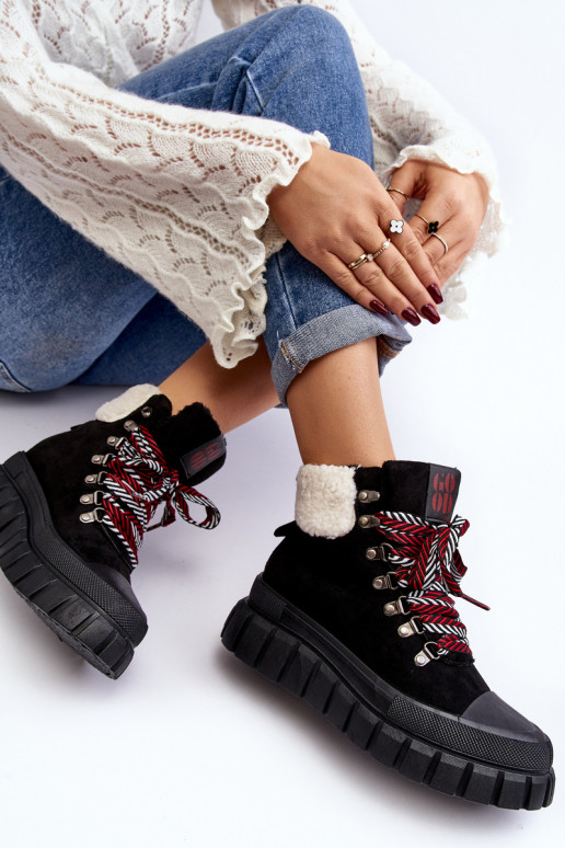 voodriga Naiste poolsaapad jalanõud mustad Ralotta