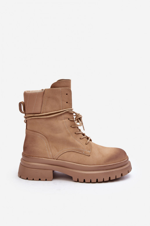 Massiivse beeži tallaga naiste saapad Narelona