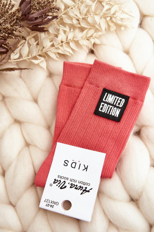 Roosa värvi laste sokid