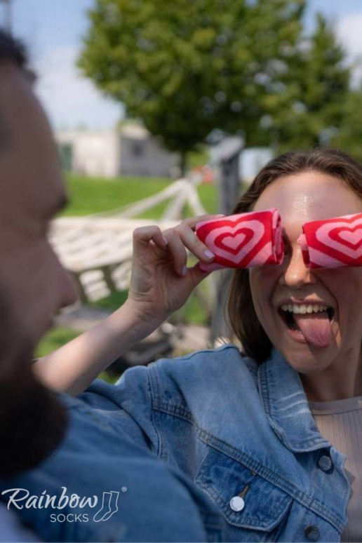 Sokid COUPLE BOX 2 paari Südametega karp