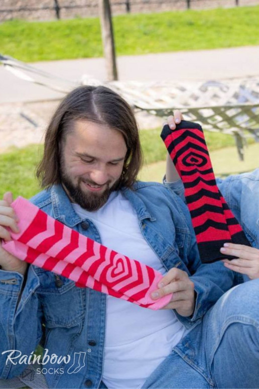 Sokid COUPLE BOX 2 paari Südametega karp