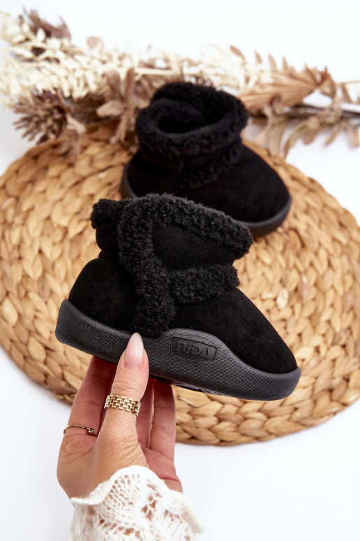 Nööpidega lumesaapad krõpsudega kinnitatav mustad Unitia Nööpidega lumesaapad krõpsudega kinnitatav mustad Unitia