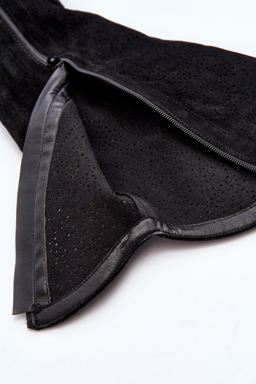 S.Barski HY66-132 naiste pika säärega saapad mustad