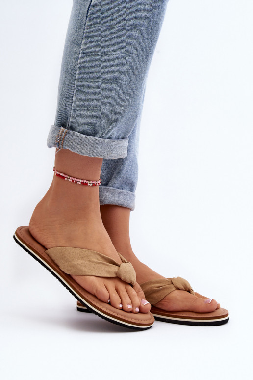 moodsad varbavahe-sandaalid Big Star LL274623 beeži värvi